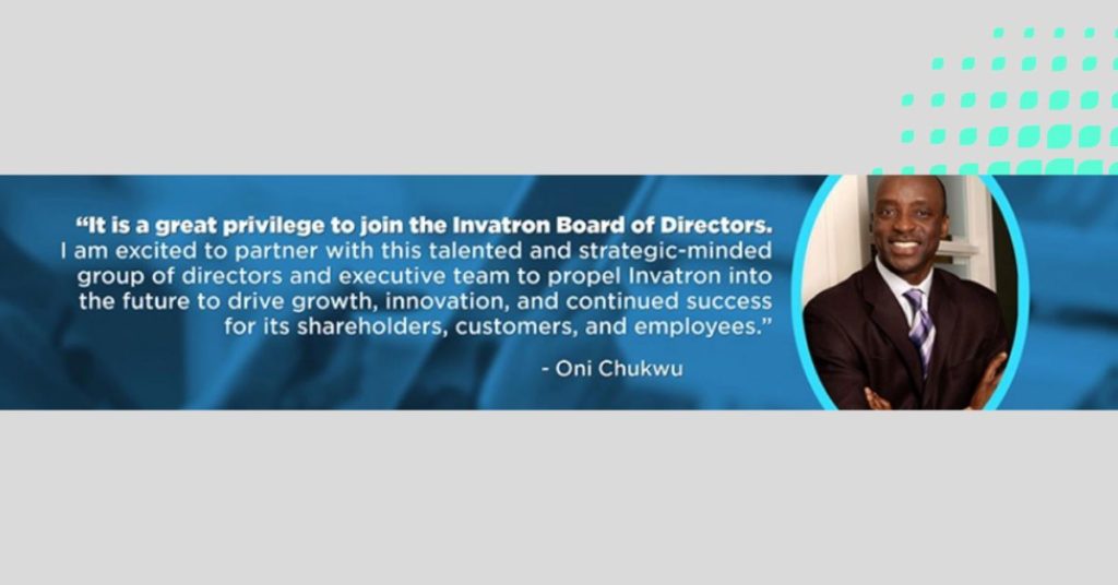 Oni Chukwu to Board of Directors Invafresh